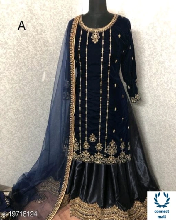 Trendy Alluring Sharara - Blue